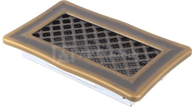 Решетка для камина Parkanex Deco золотая патина 10×20