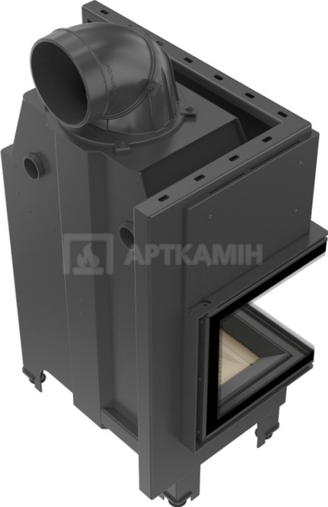 Каминная топка Kratki MBM L/BS/SG 10 кВт левая, гнутое стекло. Фото 3