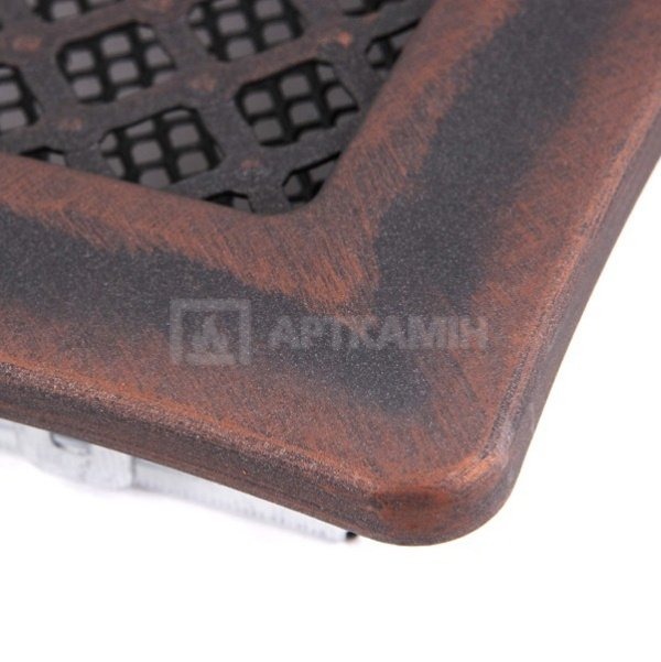 Решетка для камина Parkanex Deco медная патина 16×32. Фото 3