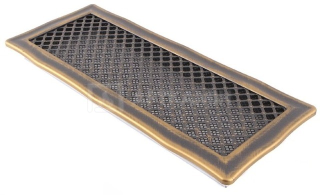 Решетка для камина Parkanex Deco золотая патина 16×45
