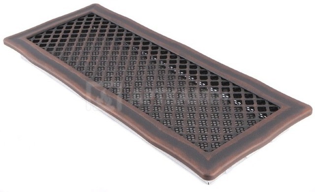 Решетка для камина Parkanex Deco медная патина 16×45
