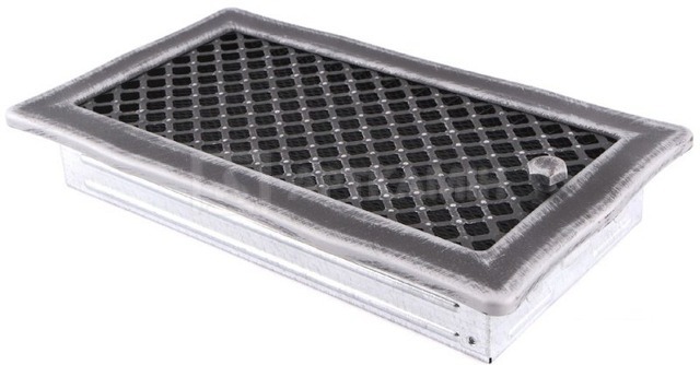 Решетка для камина Parkanex Deco серебряная патина 16×32 с жалюзи