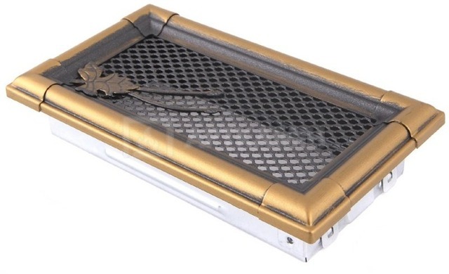 Решітка для каміну Parkanex Retro золота патина 10×20
