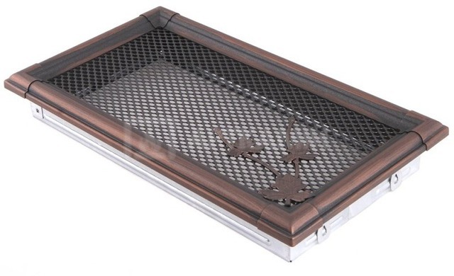 Решетка для камина Parkanex Retro медная патина 16×32