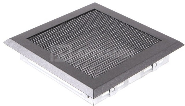 Решетка для камина Parkanex графитовая 16×16