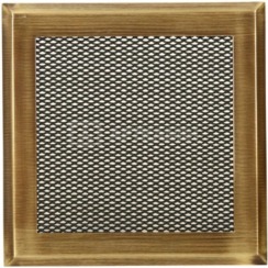 Решітка для каміну Parkanex латунь-патина 16×16