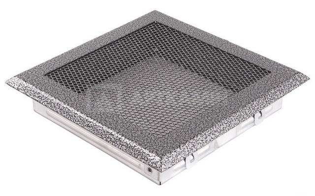 Решетка для камина Parkanex старое серебро 16×16