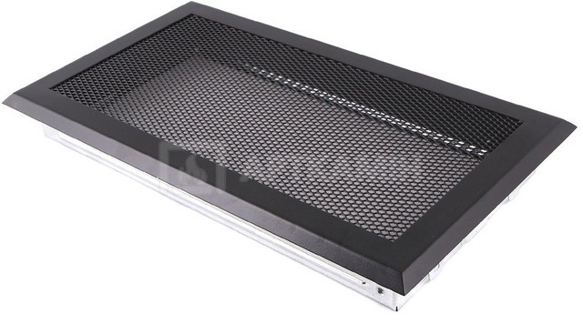 Решетка для камина Parkanex черная 16×32