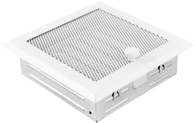 Решетка для камина Parkanex белая 16×16 с жалюзи