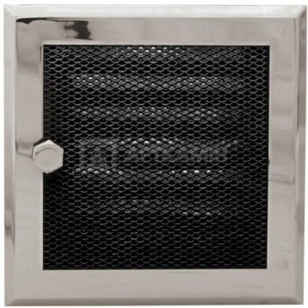 Решітка для каміну Parkanex хром 16×16 з жалюзі