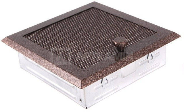 Решетка для камина Parkanex старая медь 16×16 с жалюзи