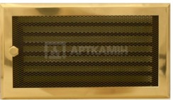 Решітка для каміну Parkanex латунь 16×32 з жалюзі