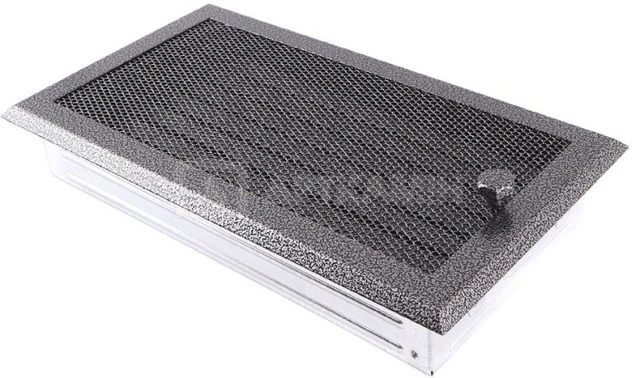 Решетка для камина Parkanex старое серебро 16×32 с жалюзи
