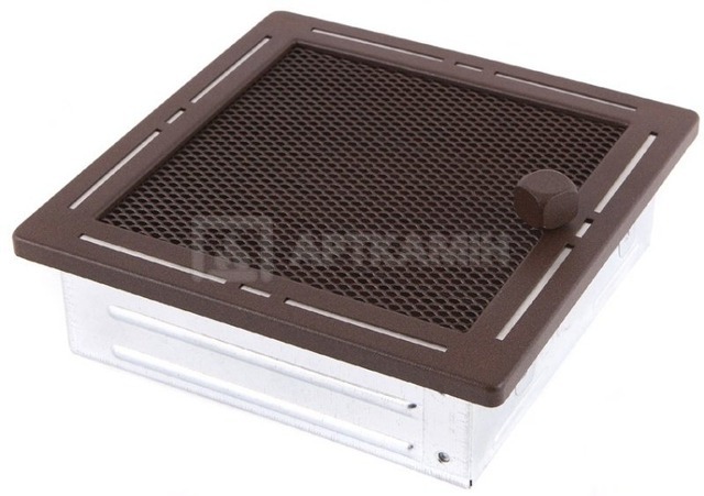 Решітка для каміну Parkanex Trend бронзова brokatowy 16×16 з жалюзі