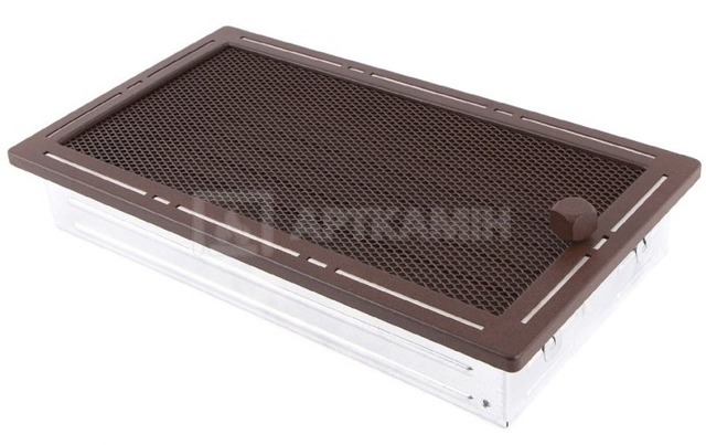 Решітка для каміну Parkanex Trend бронзова brokatowy 16×32 з жалюзі