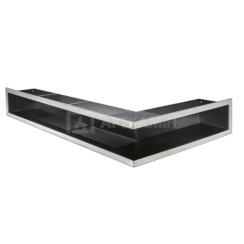 Вентиляційна решітка Hitze Slim Inox 12х80x45 права