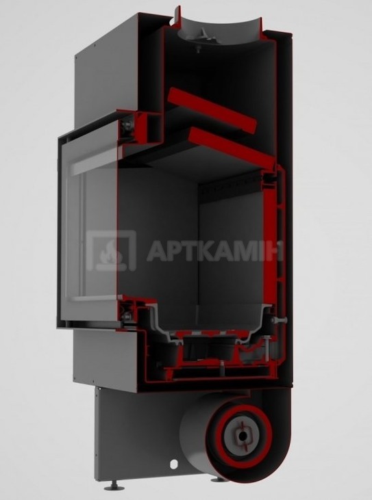 Каминная топка Dovre VISTA 902C с дистрибьютором. Фото 3