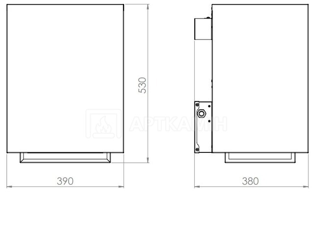 Електрокам'янка Sentiotec Home-Fin 7,5 кВт (1-039-796). Фото 2