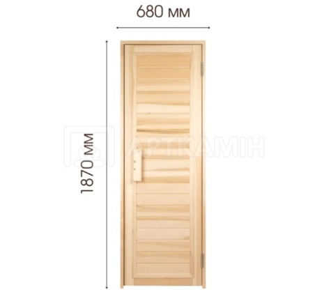 Двері для сауни Tesli глухі Зебра 70x190. Фото 3