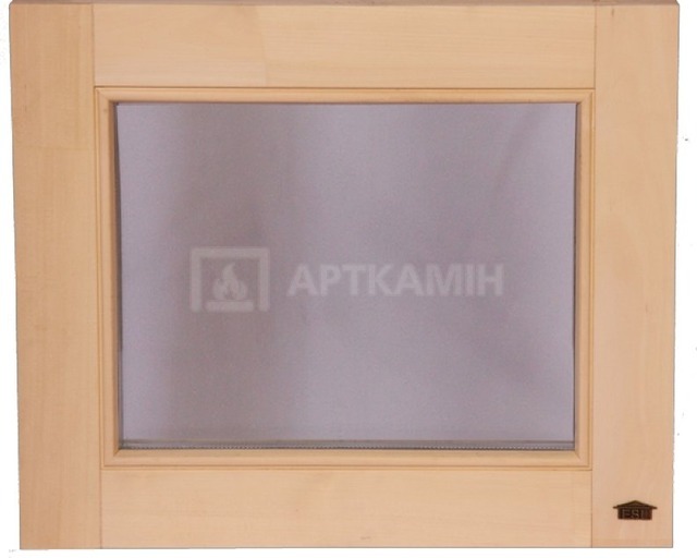 Вікно для бані та сауни Tesli глухе 600х500
