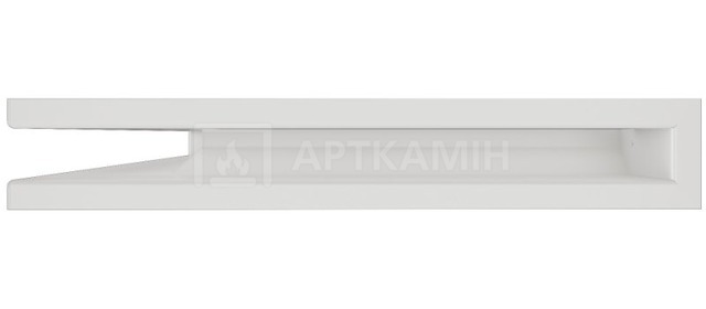 Решетка для камина Saven Loft Angle NL 6x40x60 белая. Фото 2