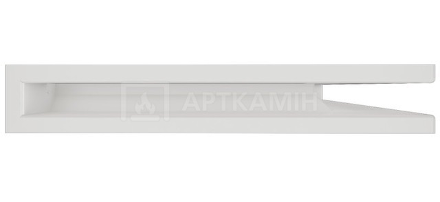 Решетка для камина Saven Loft Angle NP 6x60x40 белая. Фото 2