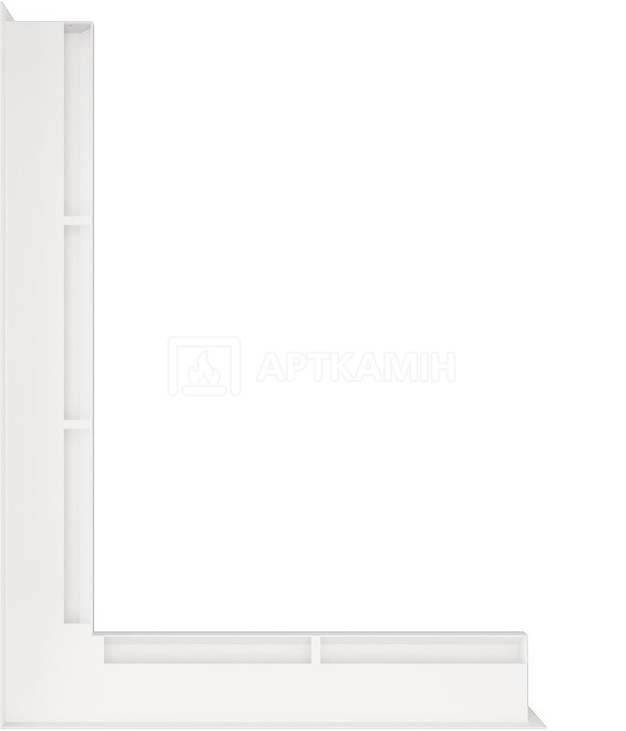 Решітка для каміну Saven Loft Angle NL 6x60x80 біла. Фото 3