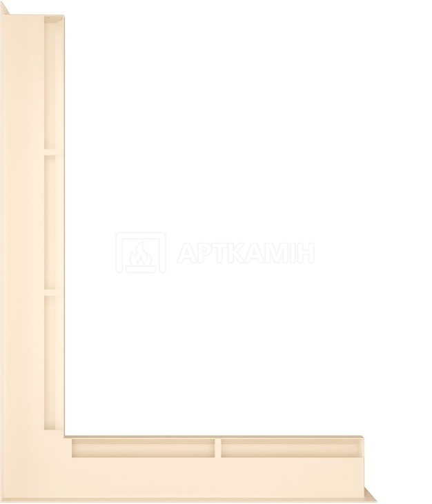 Решетка для камина Saven Loft Angle NL 6x60x80 кремовая. Фото 3