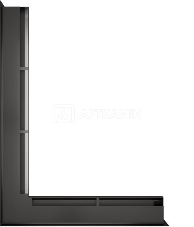 Решетка для камина Saven Loft Angle NL 6x60x80 графит. Фото 3