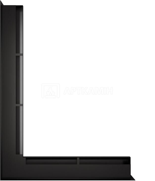 Решітка для каміну Saven Loft Angle NL 6x60x80 чорна. Фото 3