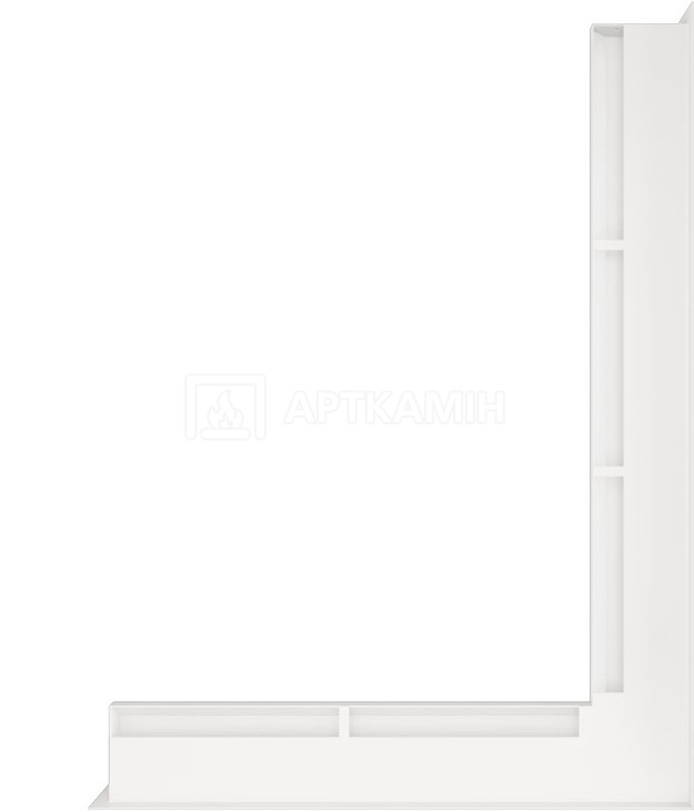 Решітка для каміну Saven Loft Angle NP 6x80x60 біла. Фото 3