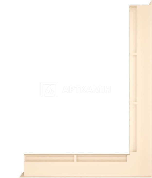 Решітка для каміну Saven Loft Angle NP 6x80x60 кремова. Фото 3