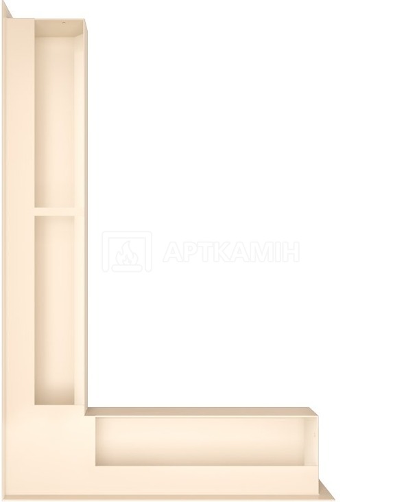 Решітка для каміну Saven Loft Angle NL 9x40x60 кремова. Фото 3