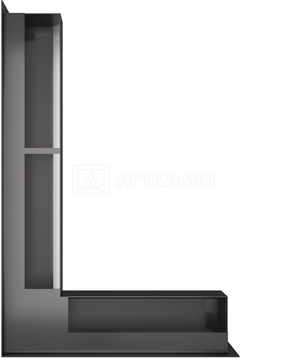 Решетка для камина Saven Loft Angle NL 9x40x60 графит. Фото 3