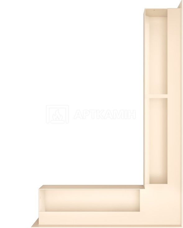 Решетка для камина Saven Loft Angle NP 9x60x40 кремовая. Фото 3