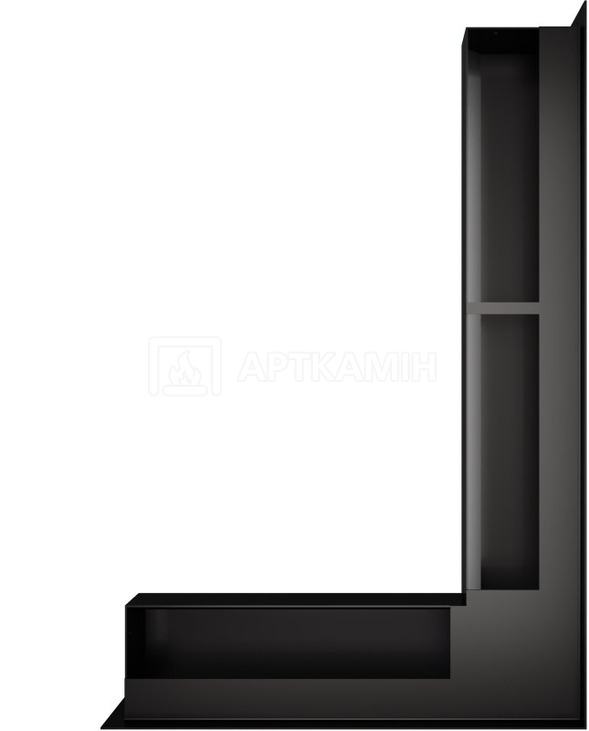 Решетка для камина Saven Loft Angle NP 9x60x40 черная. Фото 3