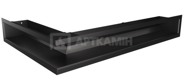 Решетка для камина Saven Loft Angle NP 9x60x40 черная