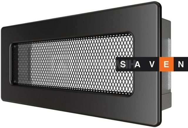 Решетка для камина Saven Classic 11x24 черная. Фото 2