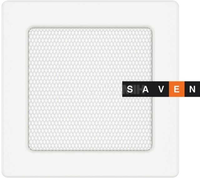 Решетка для камина Saven Classic 17x17 белая