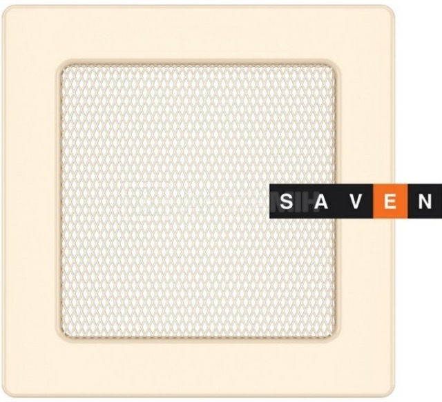 Решетка для камина Saven Classic 17x17 кремовая
