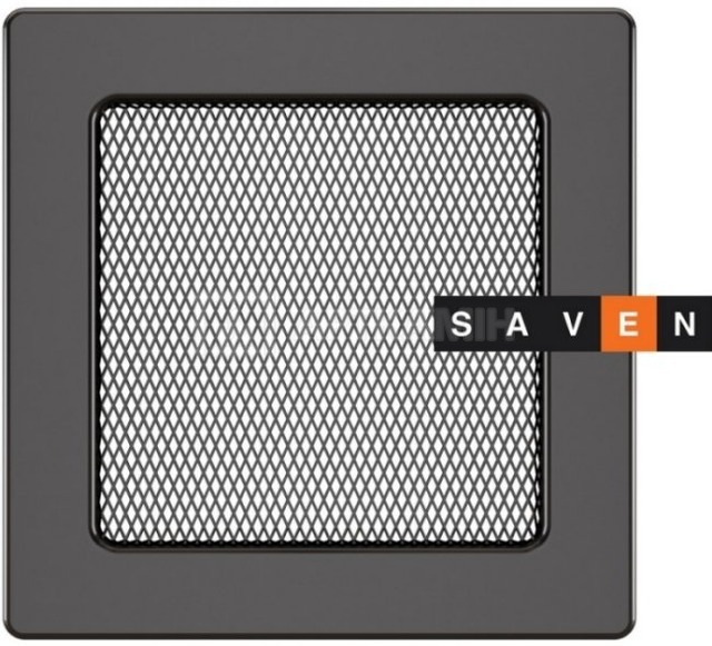 Решетка для камина Saven Classic 17x17 графит