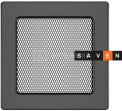 Решітка для каміну Saven Classic 17x17 графіт