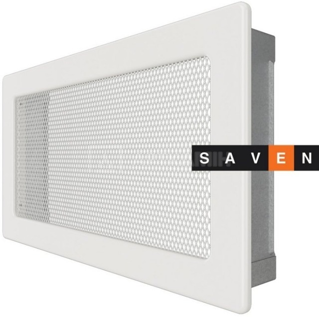 Решетка для камина Saven Classic 17x30 белая. Фото 2