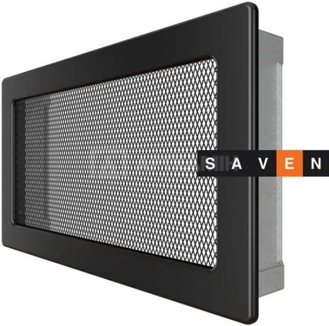 Решетка для камина Saven Classic 17x30 черная. Фото 2