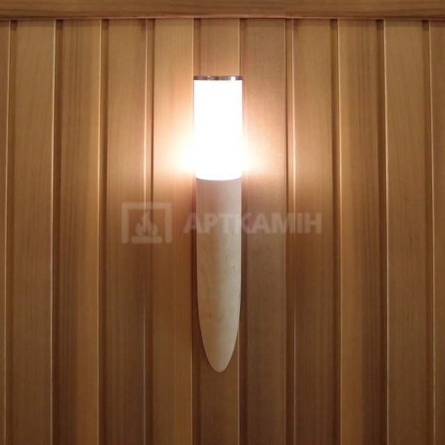 Світильник для сауни Licht-2000 Torcia Vetro настінний береза. Фото 3