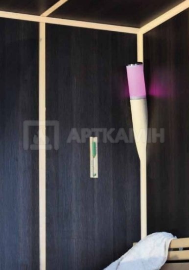 Світильник для сауни Licht-2000 Torcia Vetro RGB кутовий береза. Фото 2