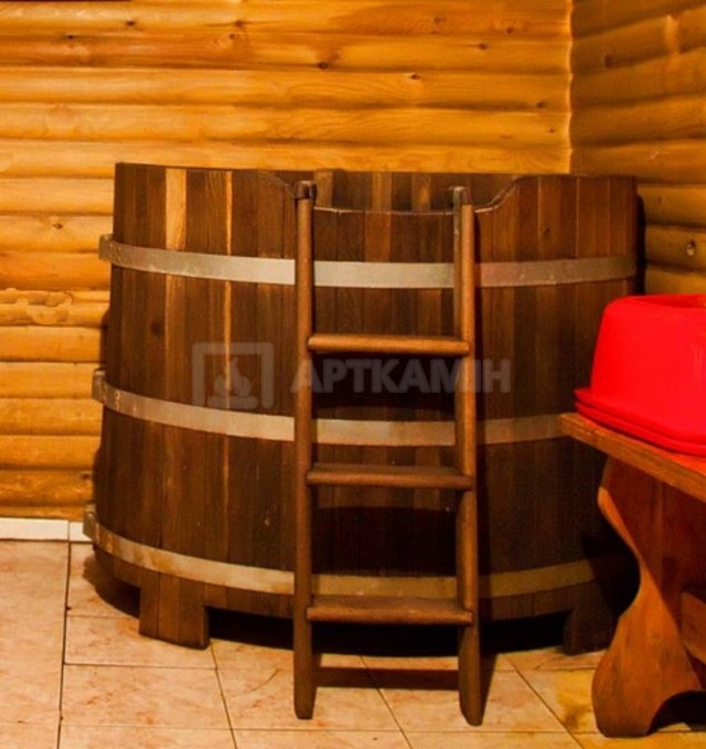 Купіль Bondarnya термо дуб 1300х790х1050 (овальна)