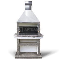 Барбекю Stimlex Darina XL (бетон Steel, стільниця Gray, купол нерж. сталь)