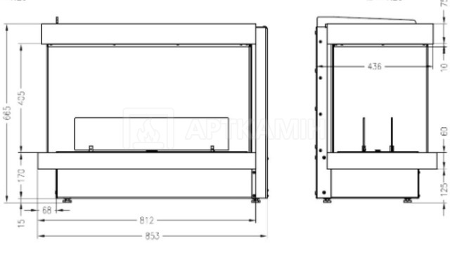 Біокамін Spartherm Ebios-fire 2L. Фото 3
