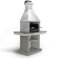 Барбекю Stimlex Tiana L (бетон Light, стільниця Gray, купол нерж. сталь)